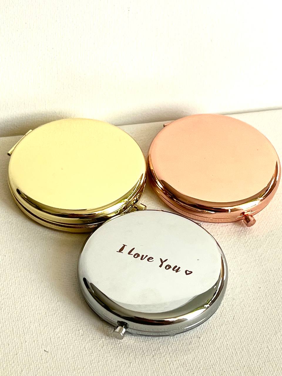 pocket mirror gift with engraving
