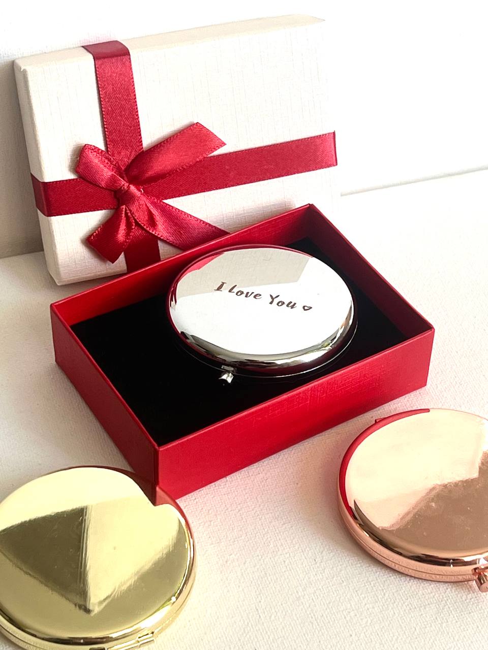 pocket mirror gift with engraving
