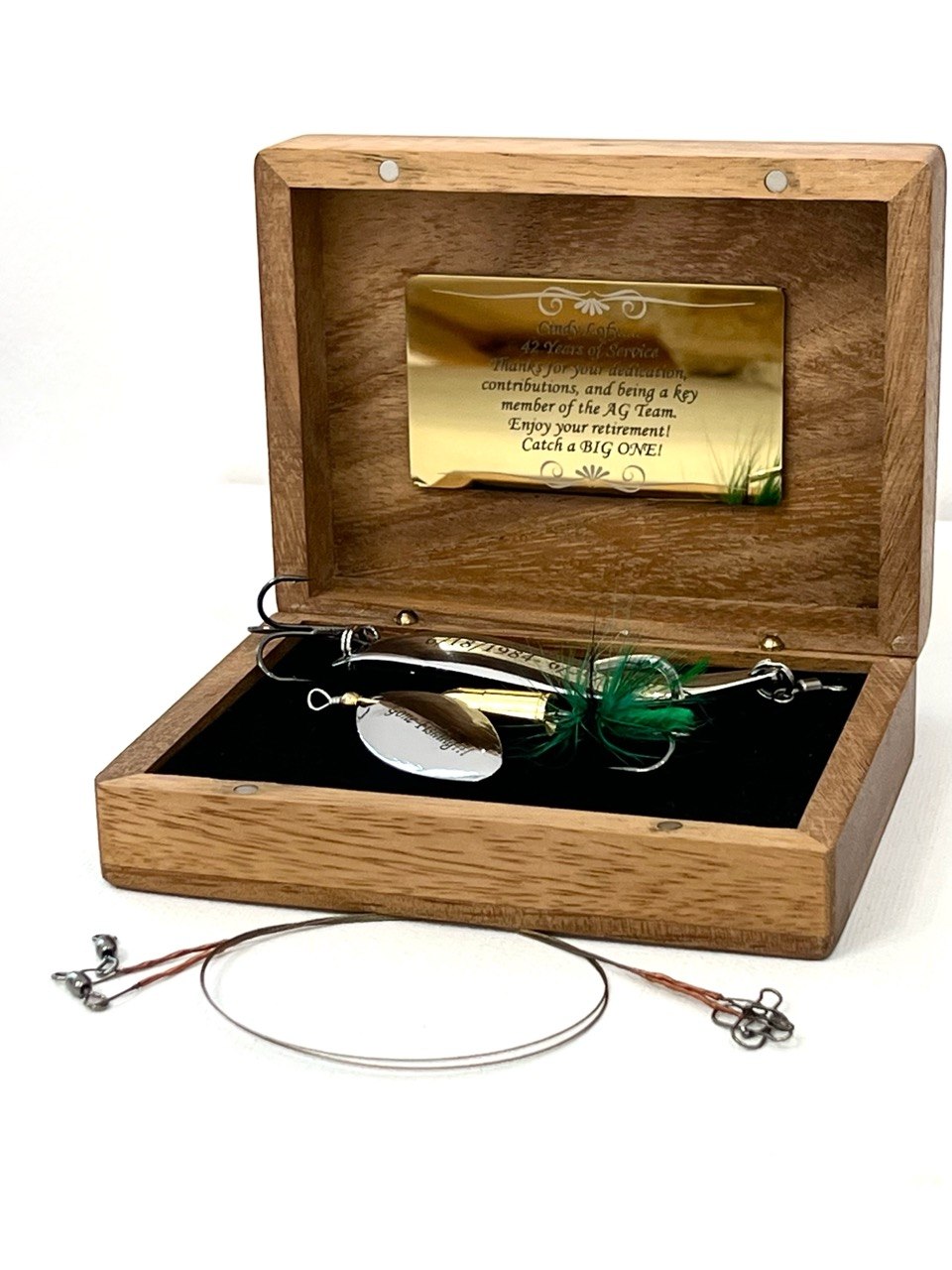 father of the bride fishing lure Custom gift for Dad fishing gifts for him – AarteDesign Size:20 Pack jade charm ~Black/Silver ~Pink/White ~Orange/Red/Yellow ~Green/Yellow/Fucshia Letterpress Birthday Card—Reel Good