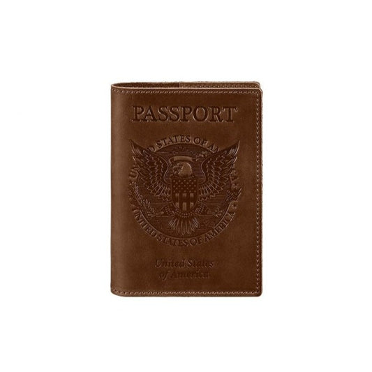 Leather Passport Cover USA United States