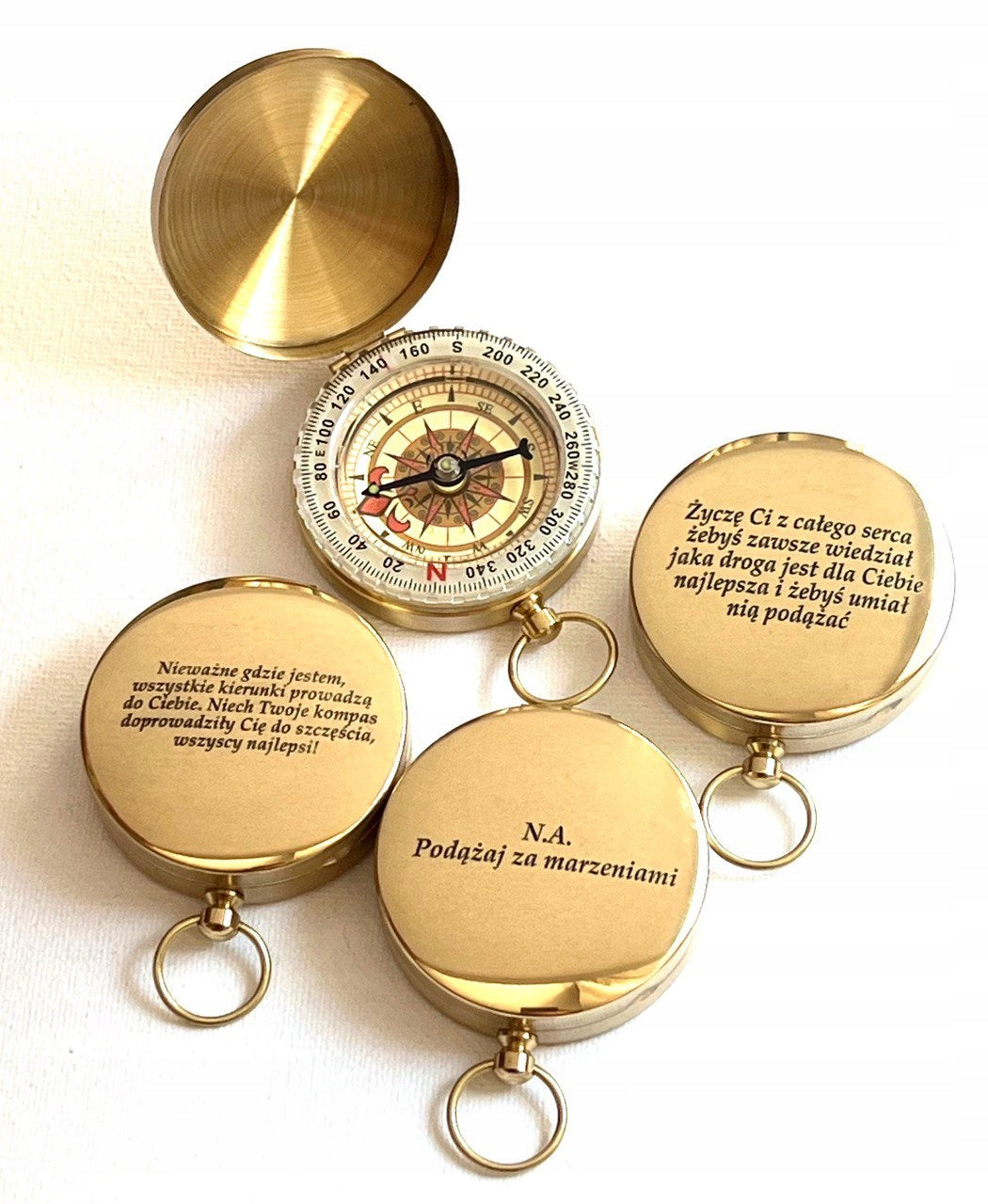 Personalized Compass Keychain gift for captain Custom gift for boat yachtsman
