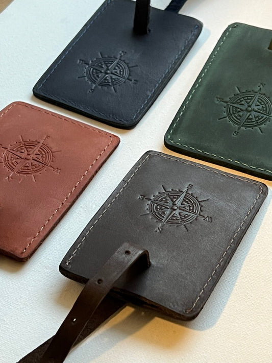 Leather Suitcase Address Tag luggage tag for Travelers