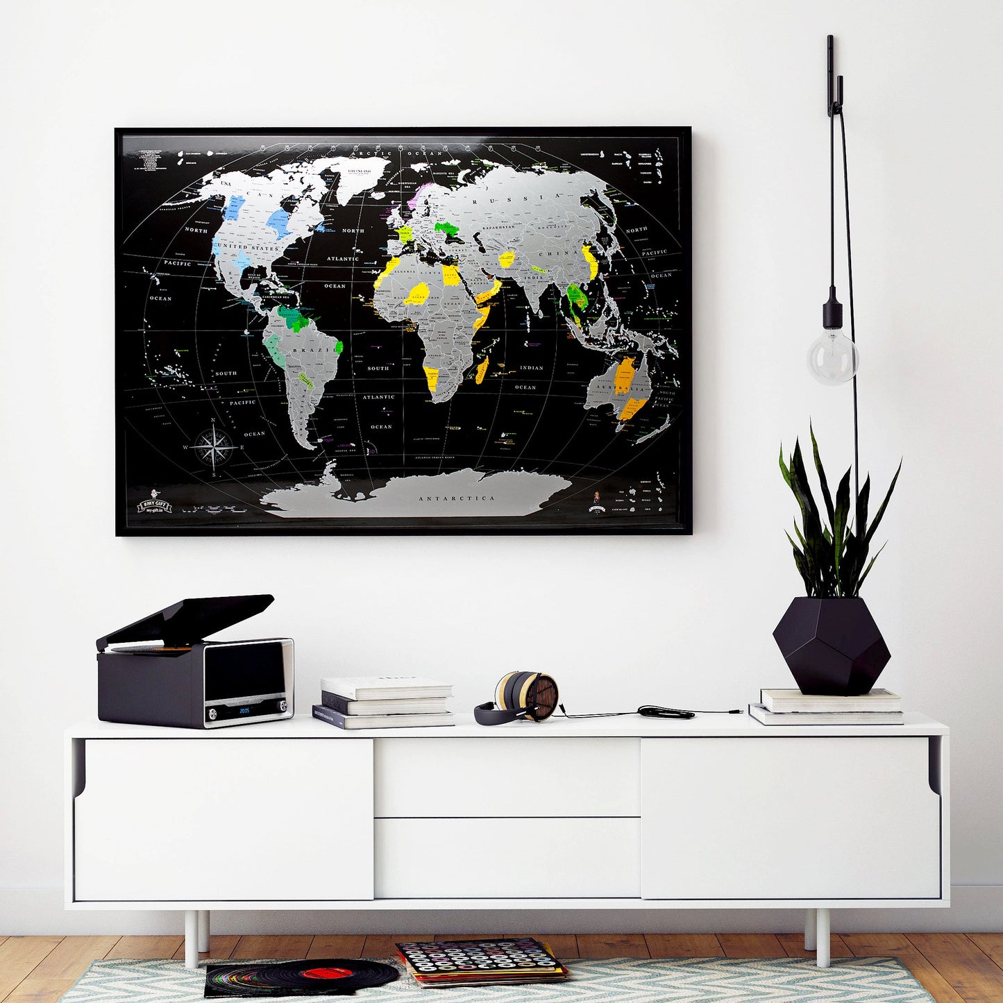silver scratch map