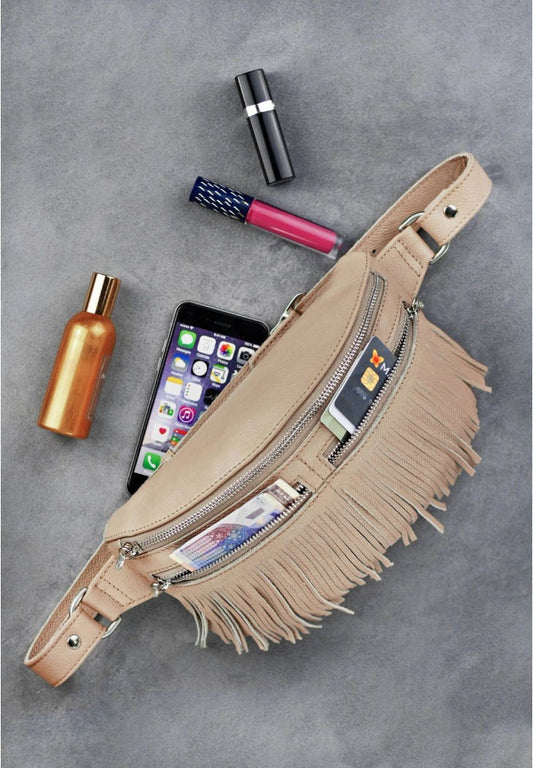 Leather fanny pack belt bag