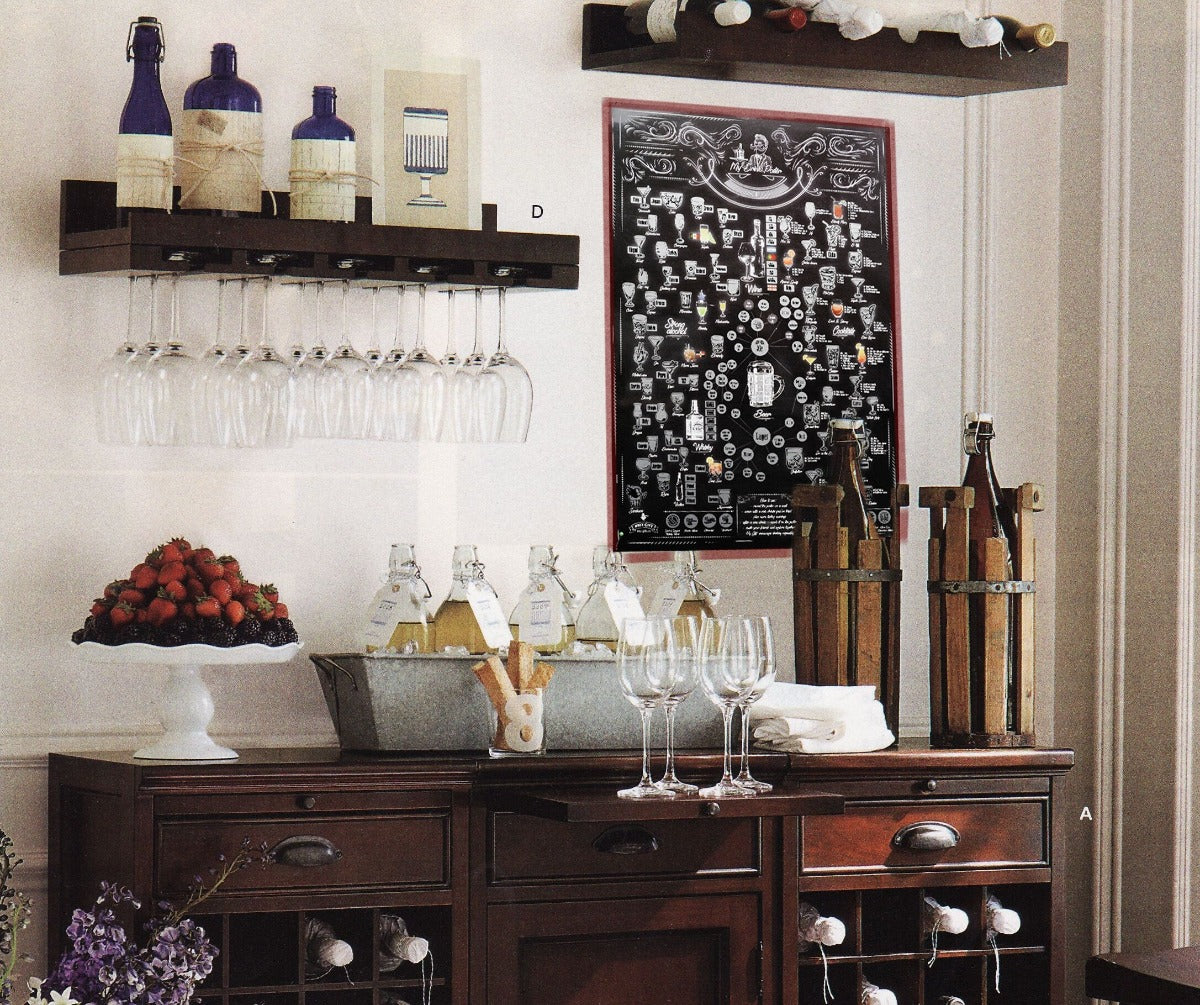 Scratch Off Poster Bucket List Kitchen Decor Bar Wall Poster Cocktails