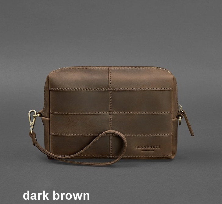 Leather Toiletry Bag, makeup bag