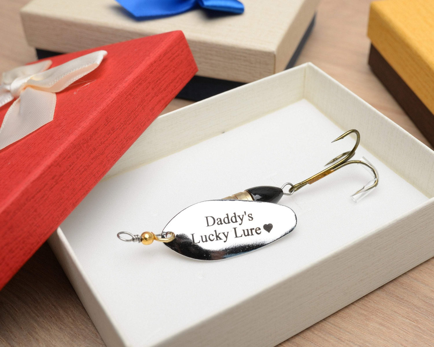 Personalized Fishing gift Lure Personalized Fishing gift Lure Fishing gift for man Personalized lure in gift box bait for fisherman Daddy Grandpa Brother godfather Christmas gift thanksgiving day Birthday gift for him retired gift