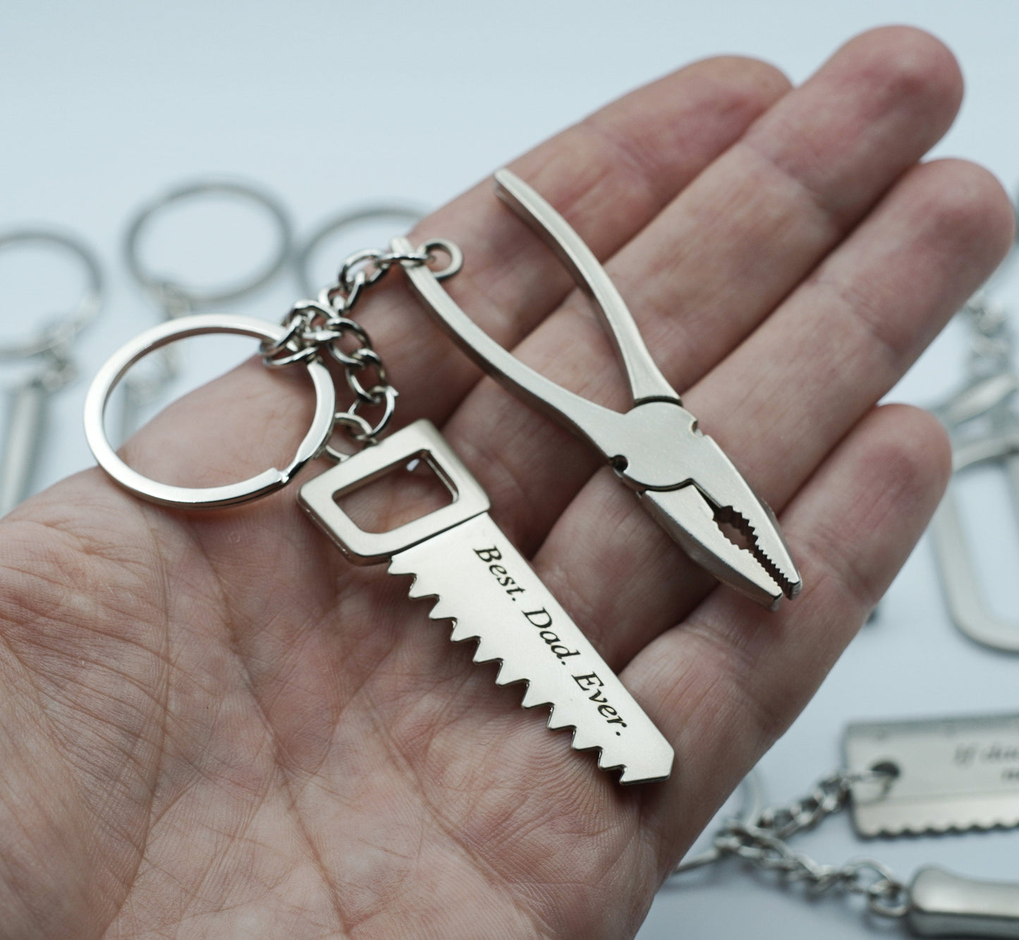 Mini Hardware Tool Keychain Mini Wrench Tool Metal ruler steel mini tool