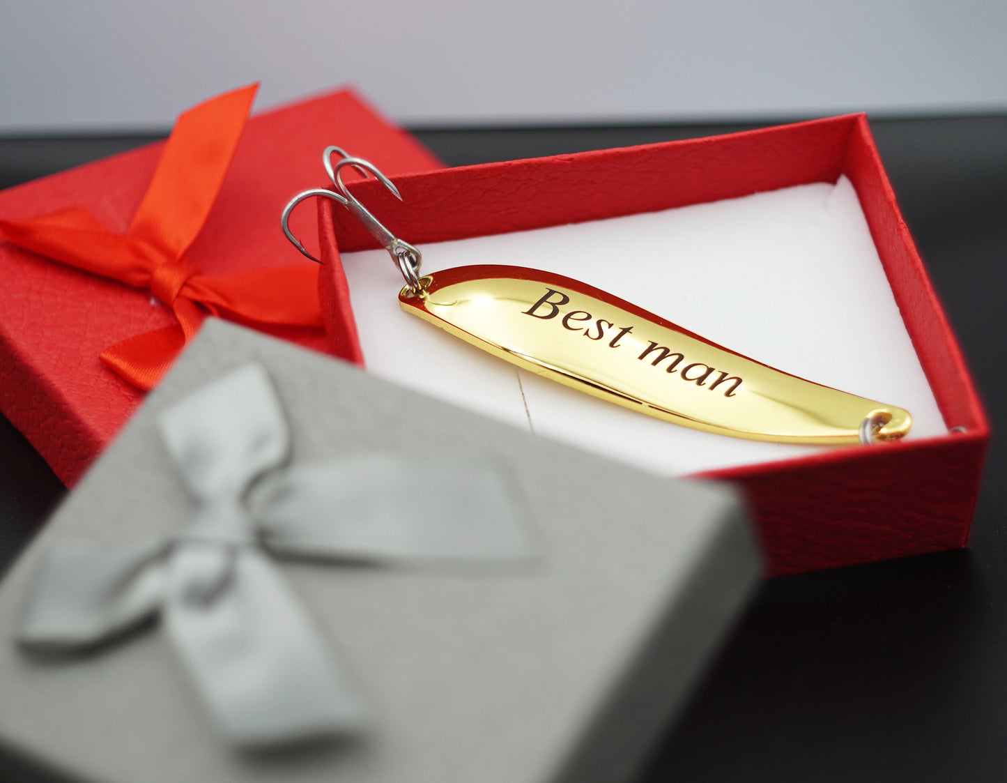 Fishing gift for man Personalized lure in gift box bait for fisherman