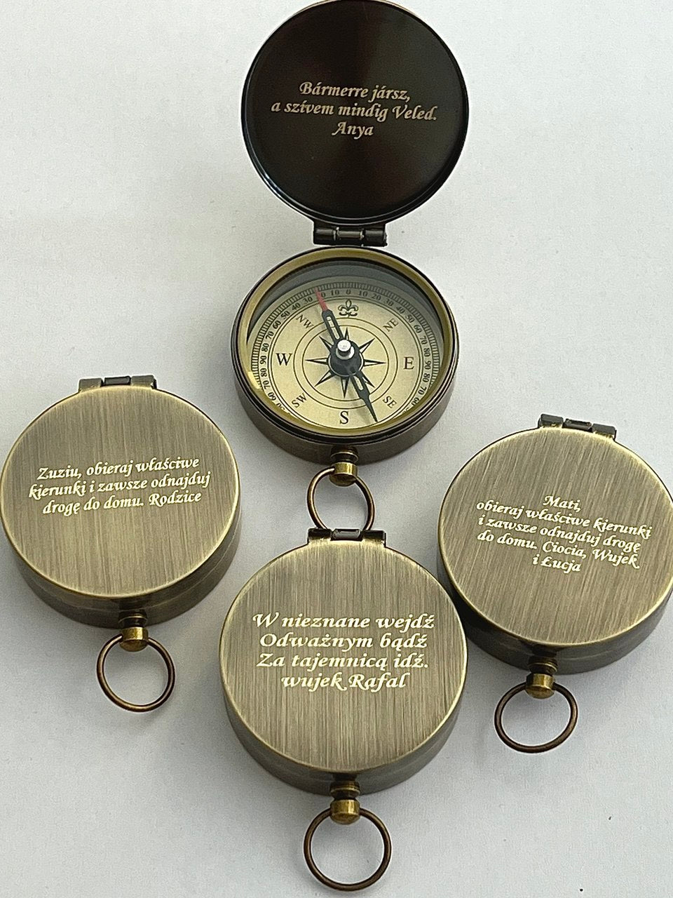 Personalized Compass gift Wooden box