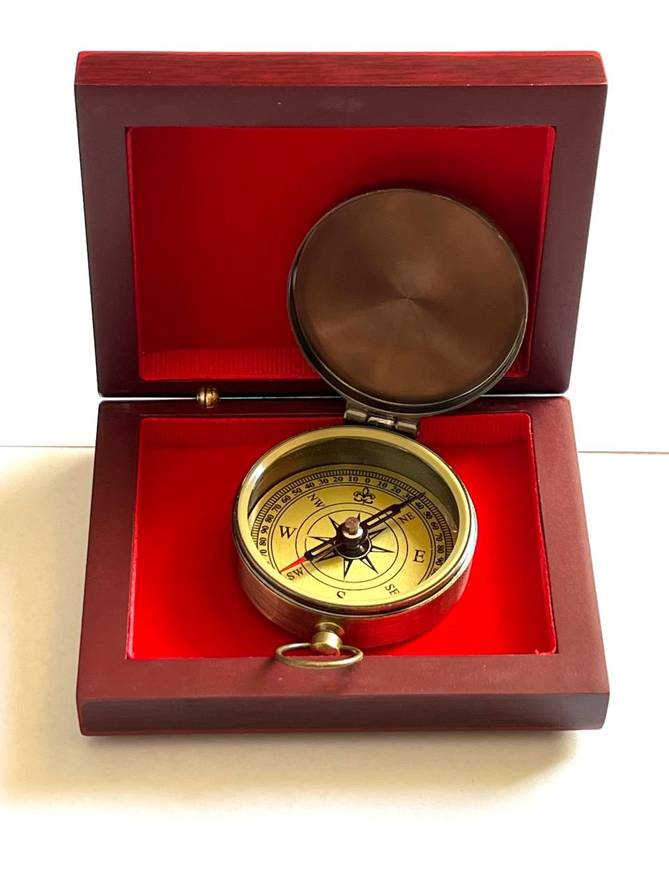 Personalized Compass gift Wooden box