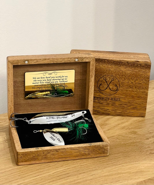 Custom Fishing gift for Dad Wedding Gift Father Of the Bride Pike Bass spinner bite