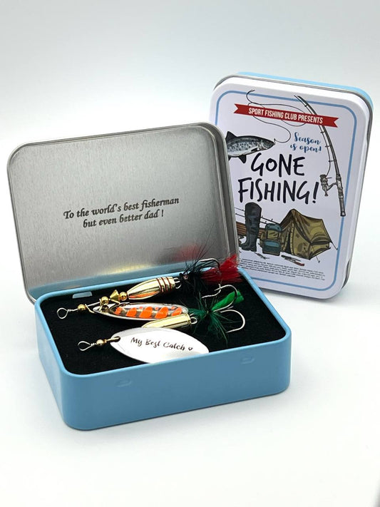 Custom FIshing Gift for Dad bullet spinners for Pike Bass