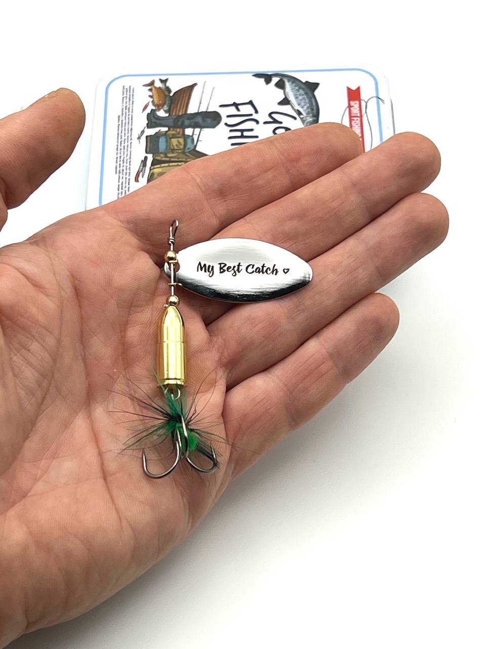 Custom FIshing Gift for Dad bullet spinners for Pike Bass