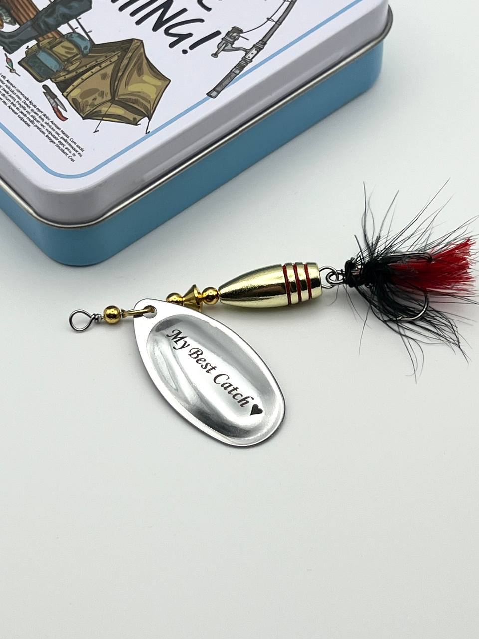 Custom FIshing Gift for Dad bullet spinners for Pike Bass