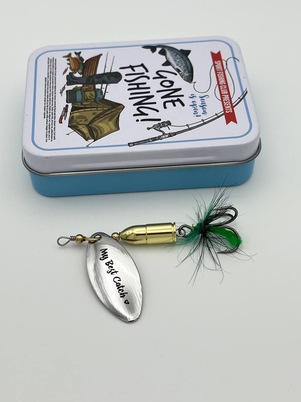 Custom FIshing Gift for Dad bullet spinners for Pike Bass
