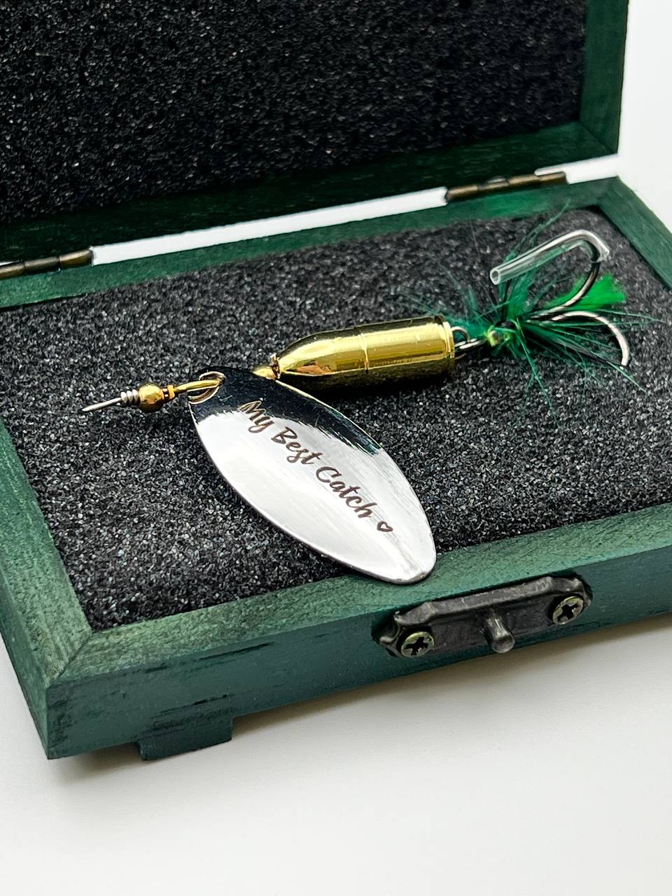 Custom Fishing Spinner Bait 12gr Bullet Military box AFU