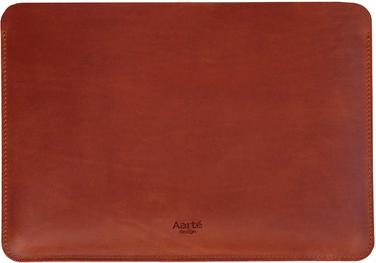 AarteDesign Cognac Leather Sleeve Case For Macbook Air / Pro 13 / Pro 14 / Air 15 - AarteDesign