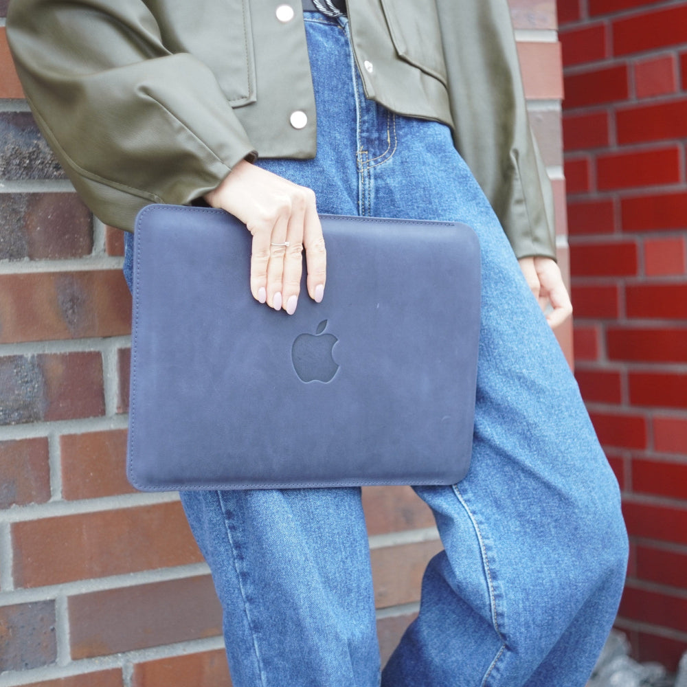 Leather Sleeve Case for New 13 /15 Macbook Air M2 M3 M4 Pro Max chip - AarteDesign