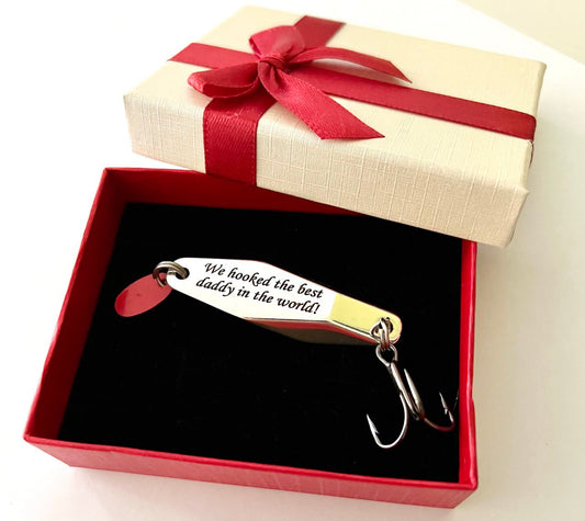 Fishing lure personalized Dad Fishing Father Gift idea Godfather