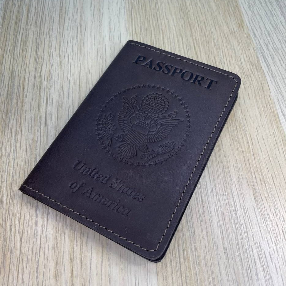 leather passport cover USA