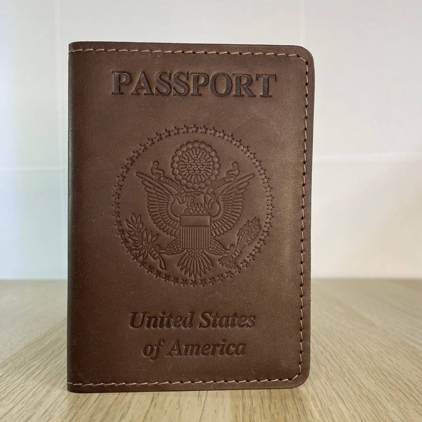 leather passport cover USA