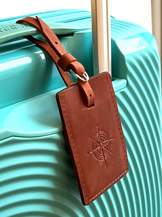 Leather Suitcase Address Tag luggage tag for Travelers