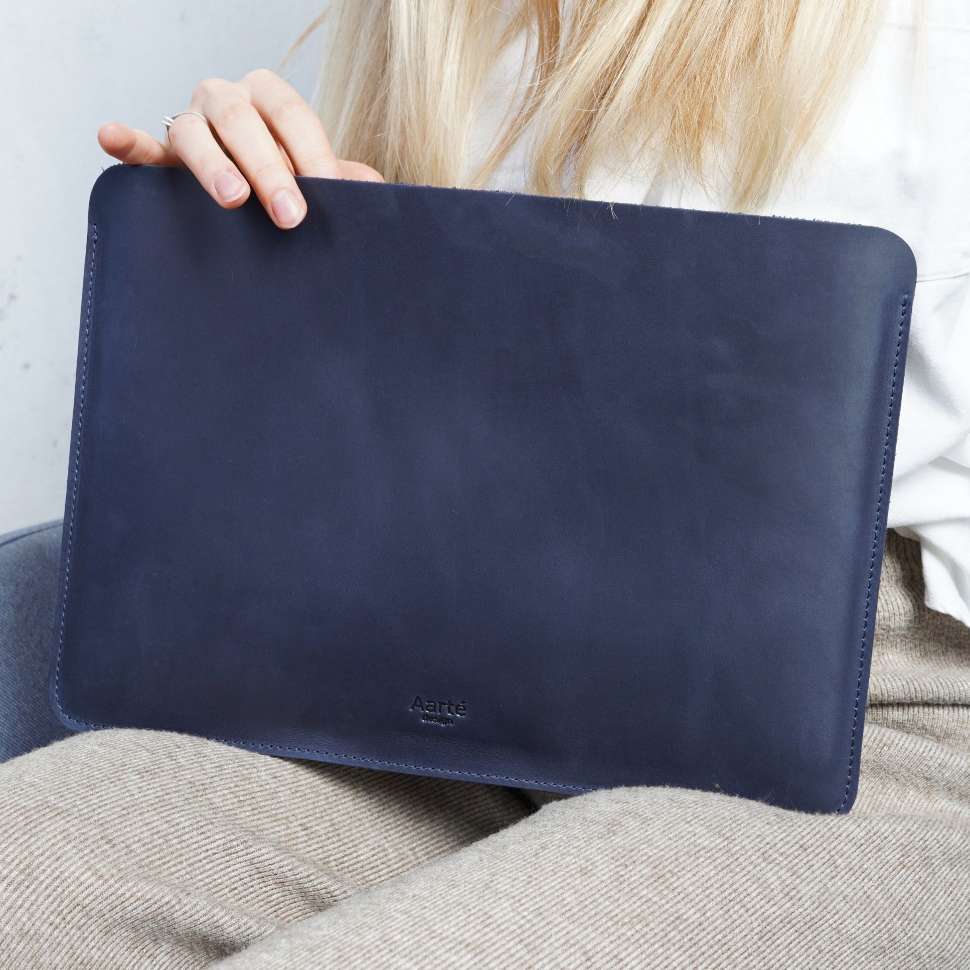 Leather Laptop Sleeve Macbook Pro M1 Bag MOCA Sleeve For 16 Inch