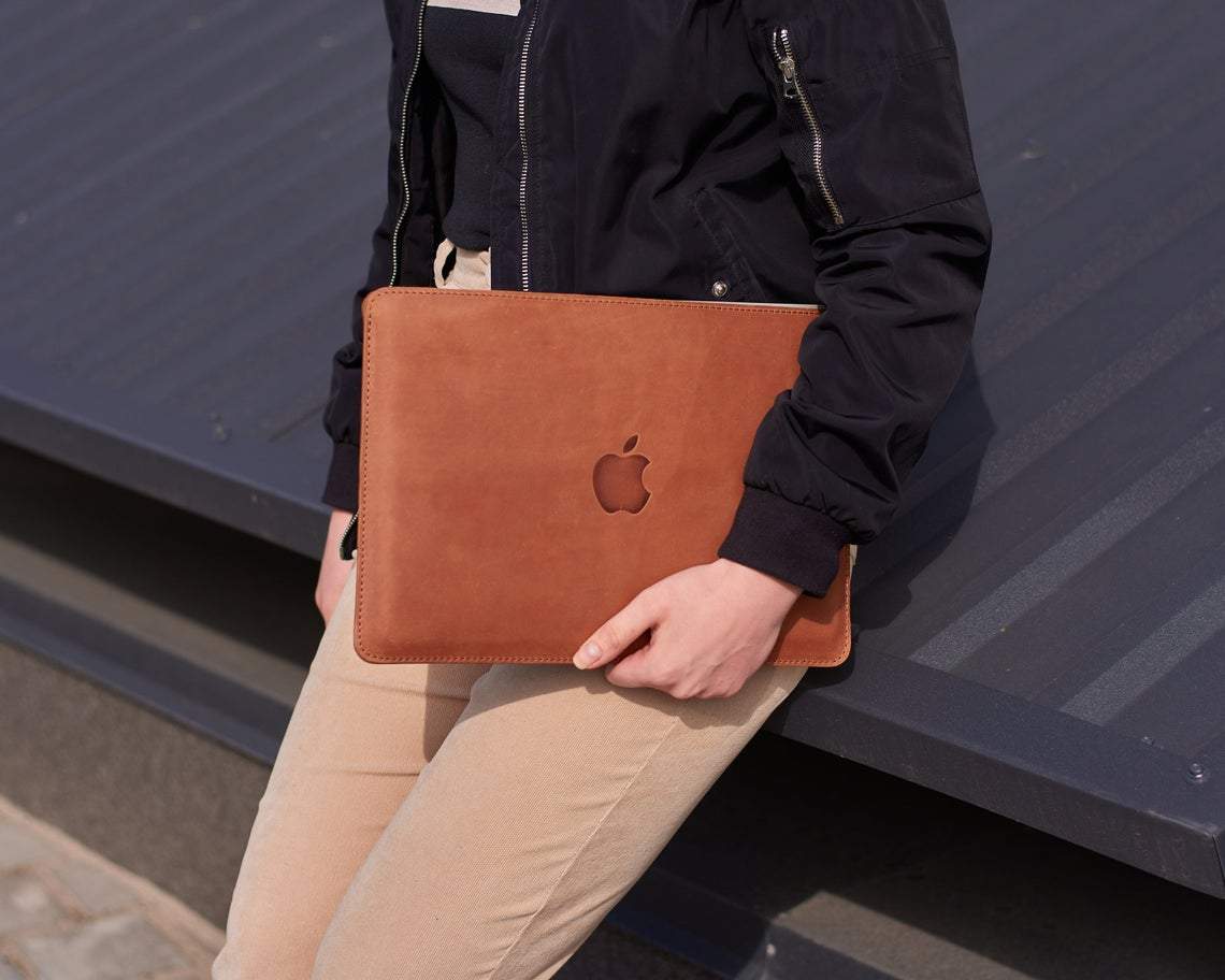 Macbook Pro 13 leather sleeve Horizontal