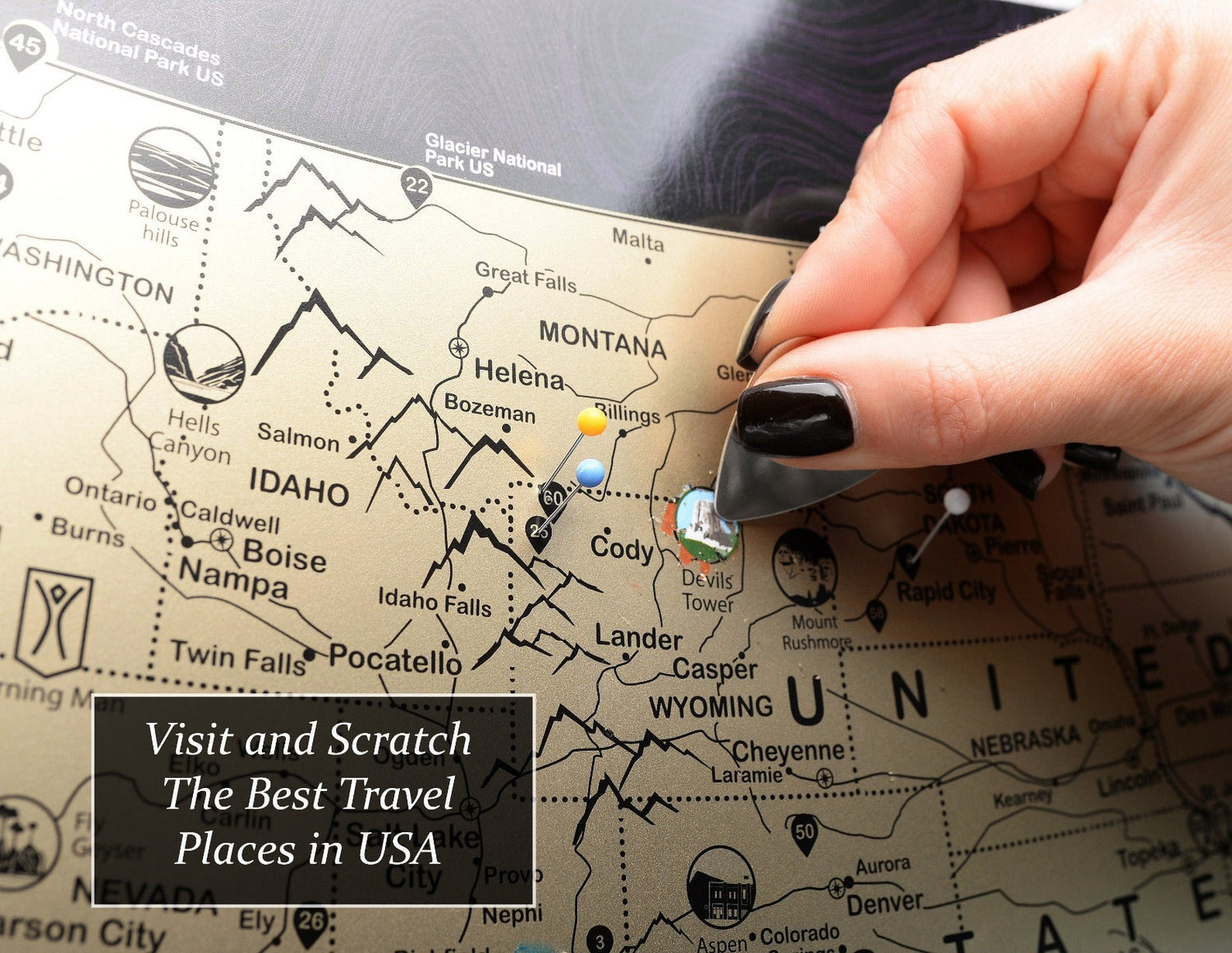 USA Scratch off world maps and posters, Travel Map gold map travel map canada map usa us map  map for travelers  large map scratch map scratch off mymap map antique map map black and gold map black and silver deluxe map  amazon world  map 