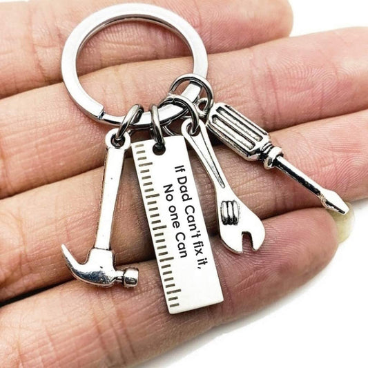 If Dad Can't fix it Custom Keychain Gift for Daddy