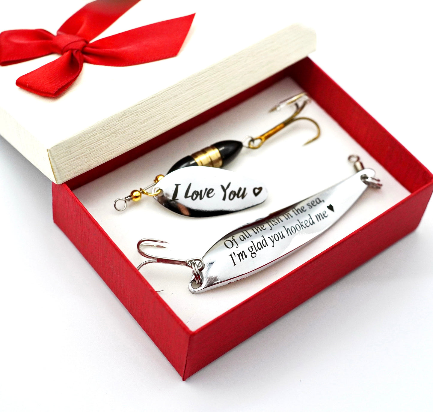 Fishing gift for man Personalized lure in gift box bait for