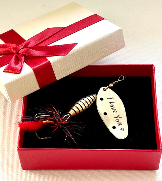 Unique Dad's fishing gift spinner lure Glücksköder angelköder Vatertag - AarteDesign