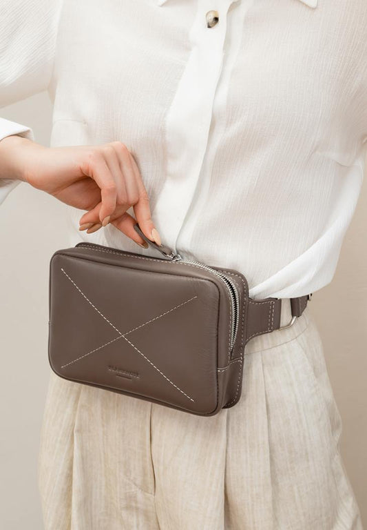 Genuine Leather Fanny Pack, handmade Bag DropBag belt Mini Bag Unisex